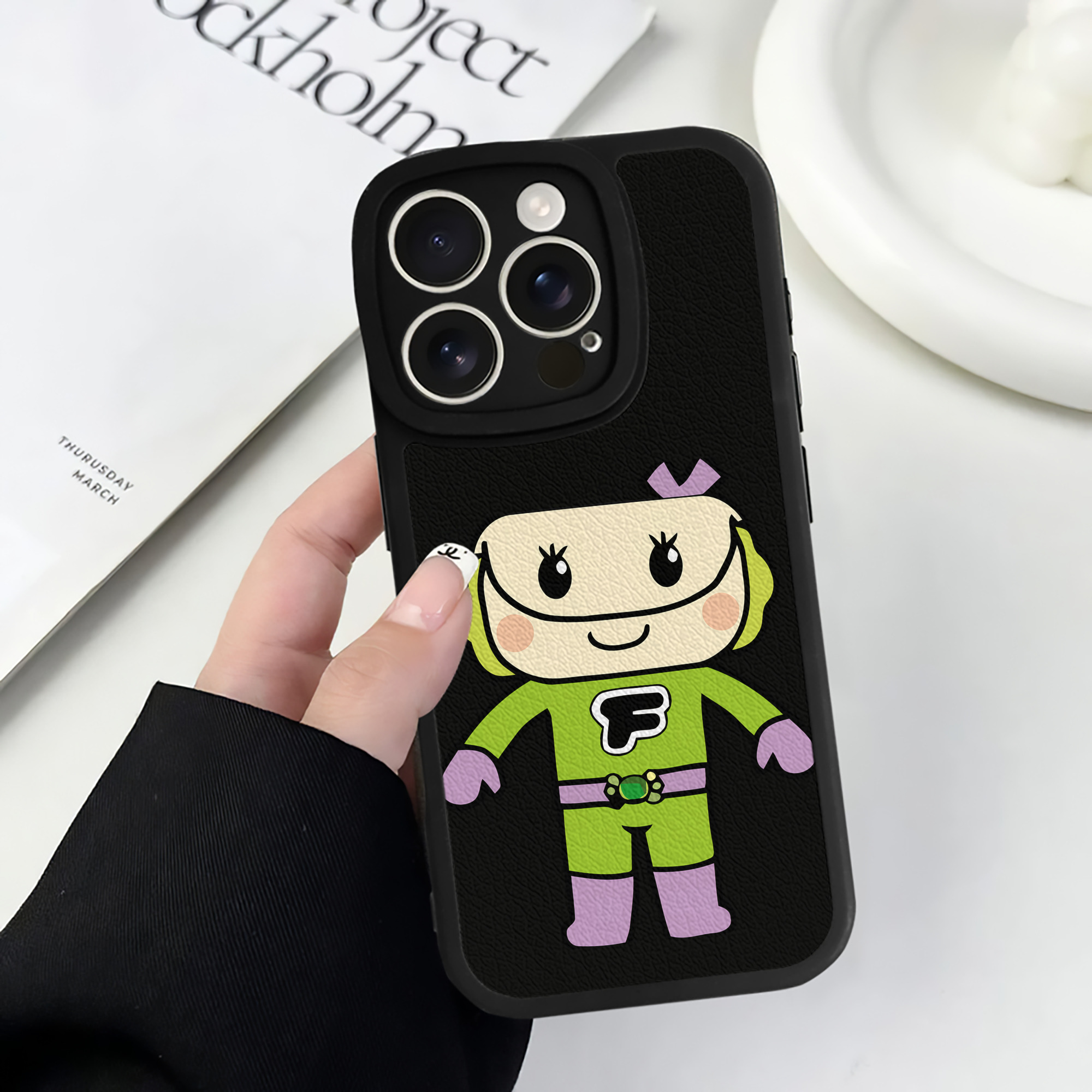 （画像用） アンパンマン Anpanman 【iPhone 16シリーズ対応】シリコンスマホケース（レザー調） 材質：シリコン